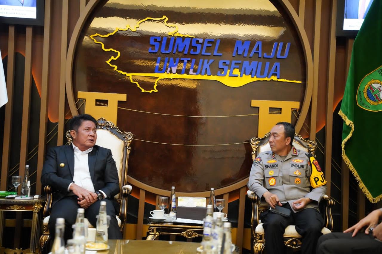 Kapolda Sumsel Temui Gubernur Herman Deru, Bahas Stabilitas Keamanan